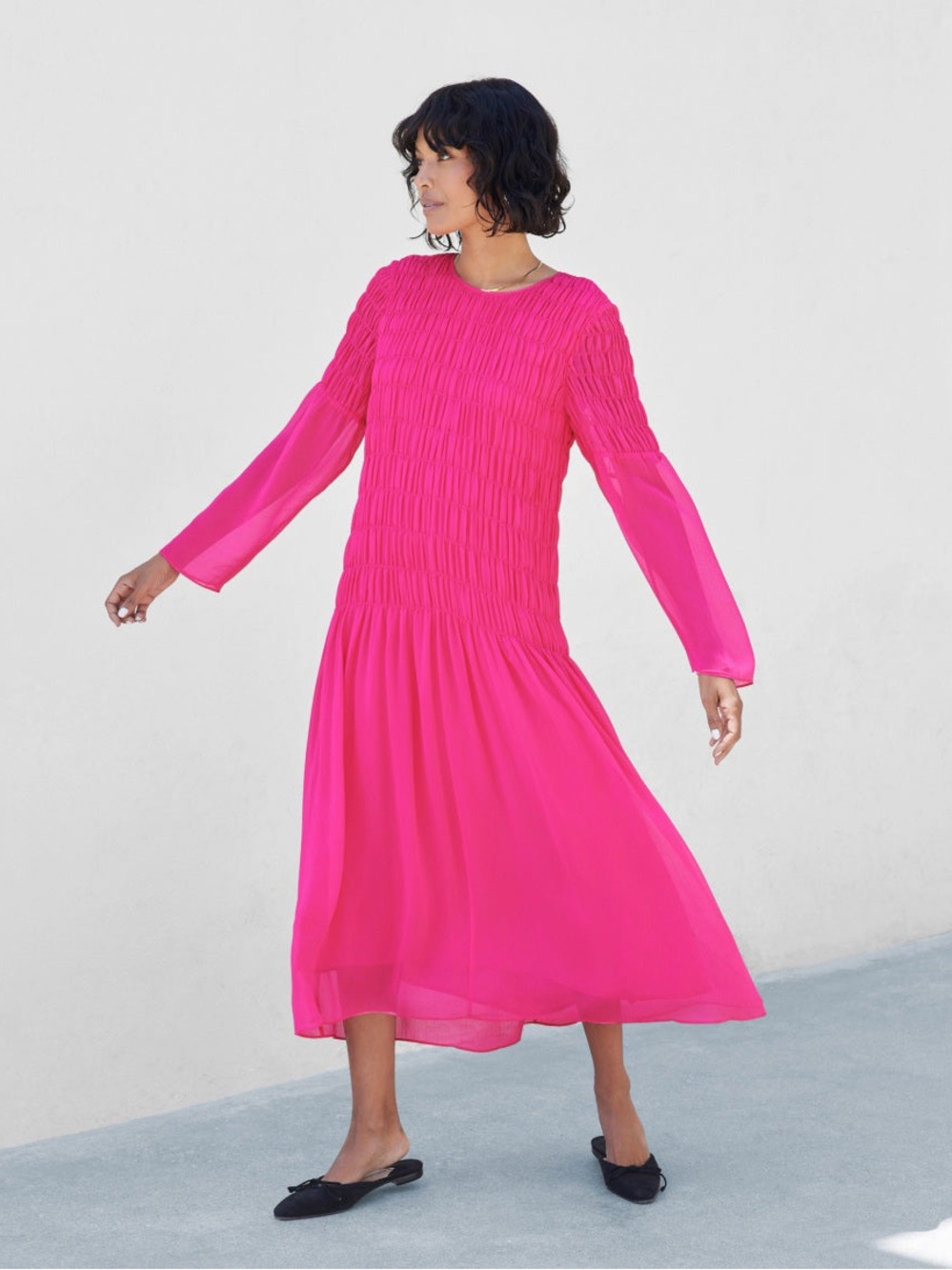 AYR Pink Midi Dress Size M